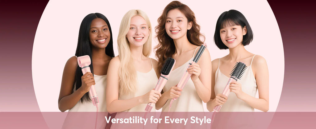 Hairstyler 5-in-1 with Coanda Effect + Hairstyler with 160,000 RPM and 500 million negative ions with Gift Box +