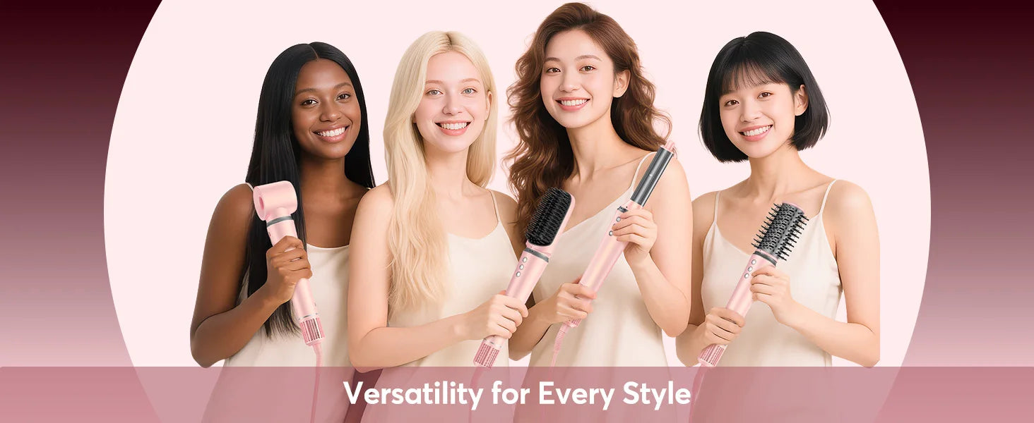 Hairstyler 5-in-1 with Coanda Effect + Hairstyler with 160,000 RPM and 500 million negative ions with Gift Box +