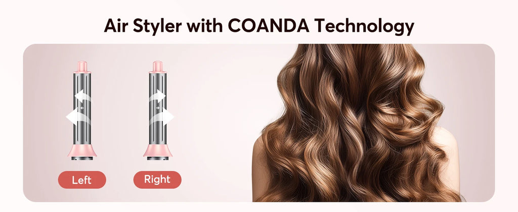 Multi Hairstyler 5-in-1 with Coanda Effect + Multi-hair styler with 160,000 RPM and 500 million negative ions +