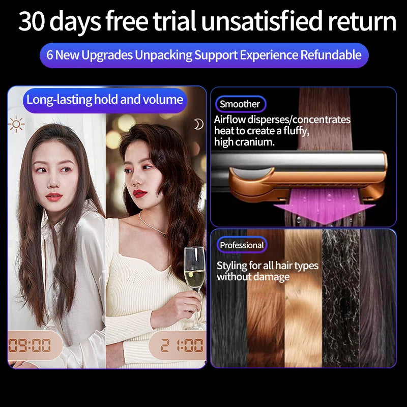 AirStraight 2in1 Straightening and Blow Drying Styler with 2 billion negative ions