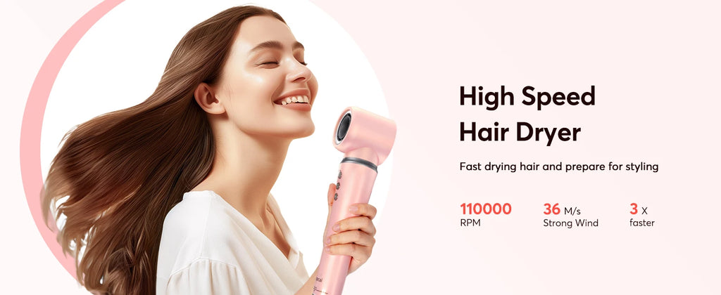 Multi Hairstyler 5-in-1 with Coanda Effect + Multi-hair styler with 160,000 RPM and 500 million negative ions +
