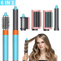 Sèche-cheveux 6 en 1 à ions négatifs haute vitesse, brosse de coiffage professionnelle pour boucler les cheveux - Cadeau idéal pour les femmes