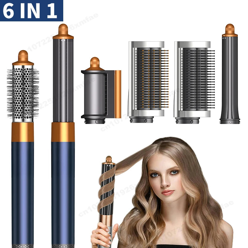 6 in 1 Hair Styler High-Speed Negative Ion Hair Dryer Multi Hair Styler Professional Blow Dryer Brush for Curling Gift for Women