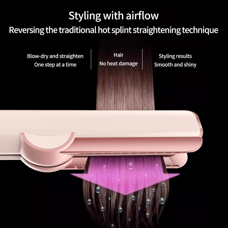 AirStraight 2in1 Straightening and Blow Drying Styler with 2 billion negative ions