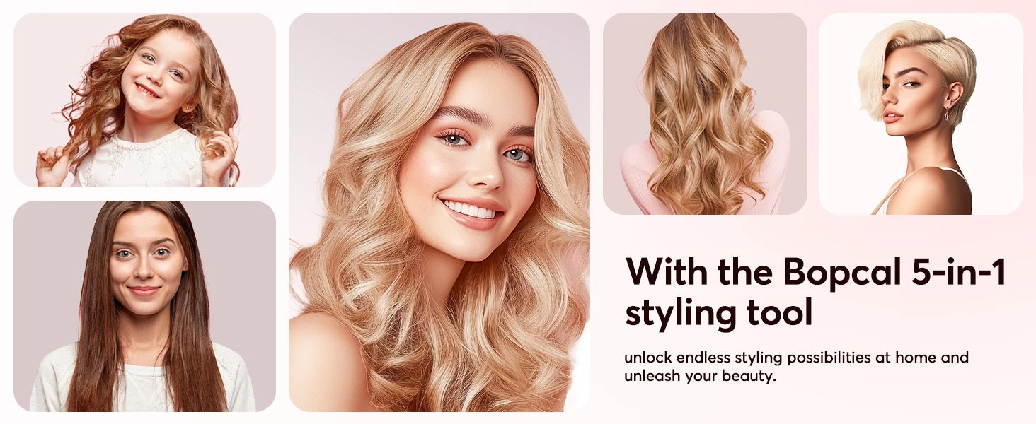 Multi Hairstyler 5-in-1 with Coanda Effect + Multi-hair styler with 160,000 RPM and 500 million negative ions +