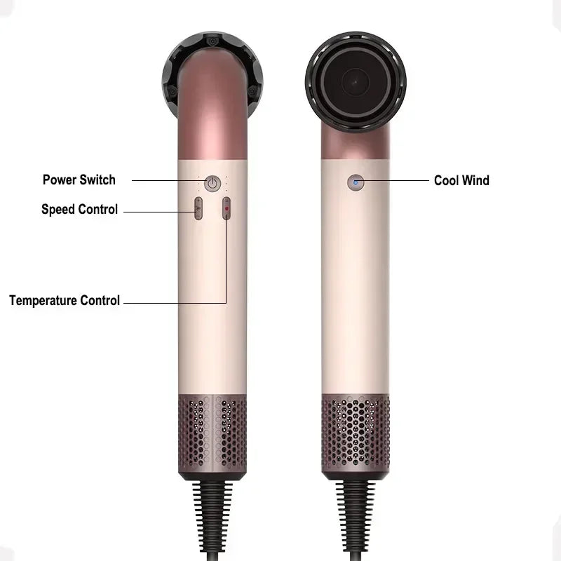 New 1.8 and 2.7M Bend Tube  Hair Dryer High Speed Hair Blower Quick Drying Negative Ion Secadora Para Cabello for Family Travel