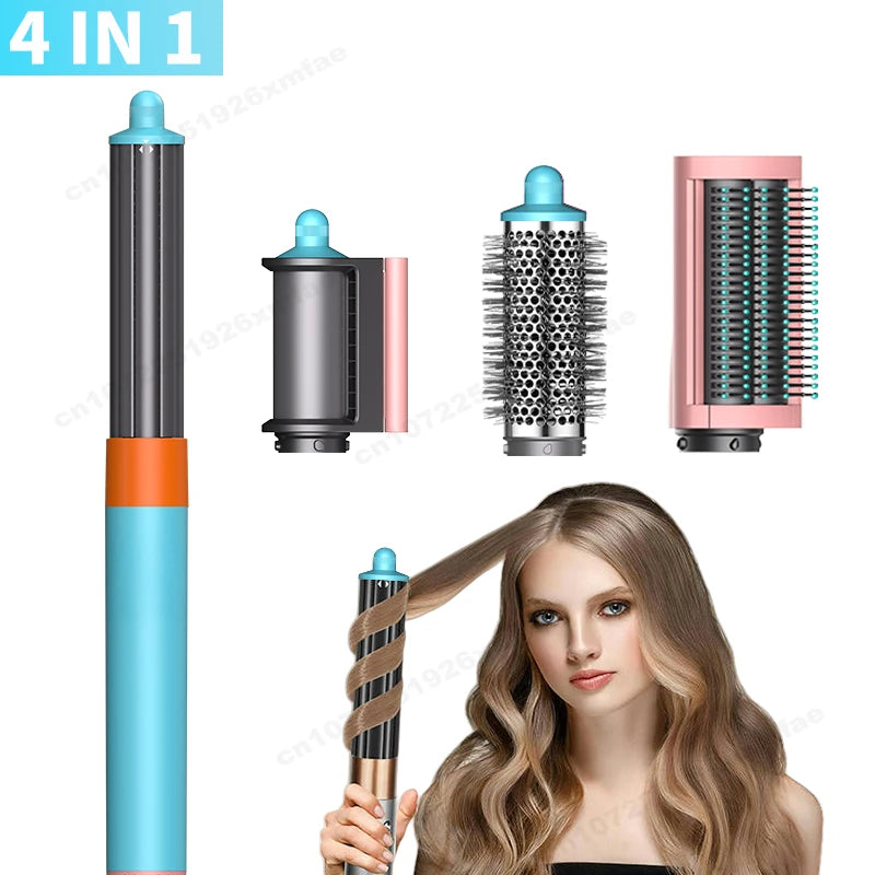 6 in 1 Hair Styler High-Speed Negative Ion Hair Dryer Multi Hair Styler Professional Blow Dryer Brush for Curling Gift for Women